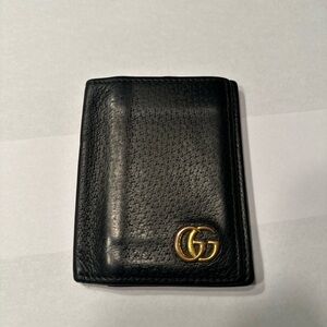 Gucci Marmont Flap Card Case Black